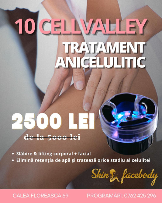 Pachet 10 CELLVALLEY – Tratament Anticelulitic Premium