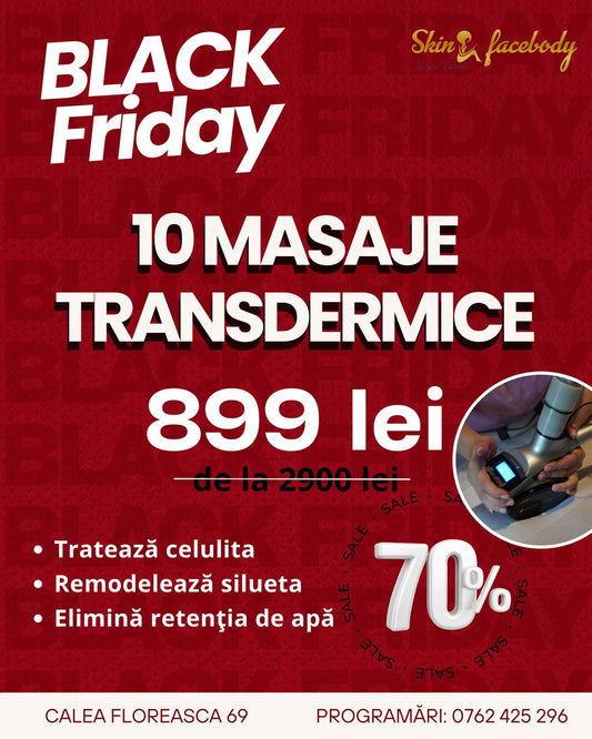 Black Friday — Masaj Transdermic · 10 ședințe