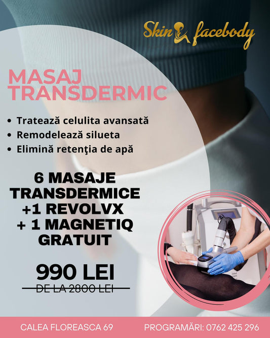 Masaj Transdermic – pachet 6 ședințe + bonus RevolvX & Magnetiq