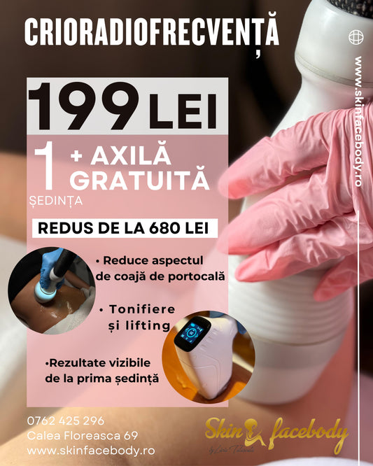 Pachet Promoțional Crioradiofrecvență – doar 199 Lei!