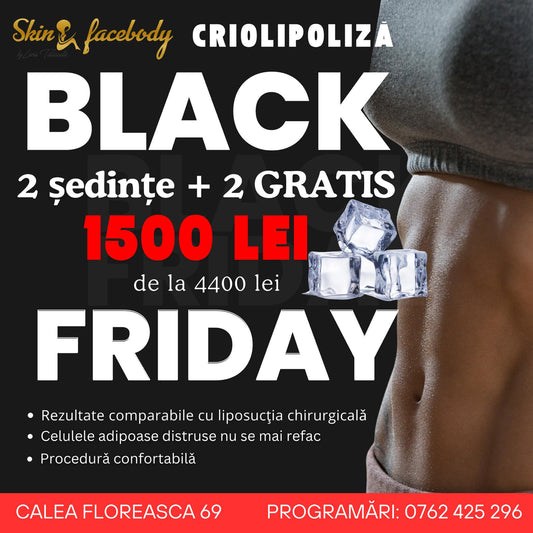 Criolipoliză — 2 ședințe + 2 gratuite