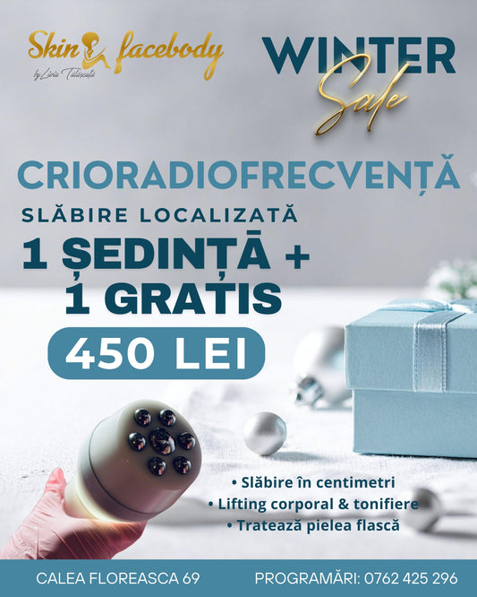 Crioradiofrecvență – Slăbire localizată (Winter Sale 1+1 Gratis)