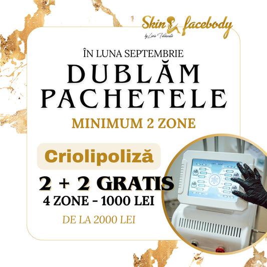 Pachet Criolipoliză 2+2 Gratis – Septembrie