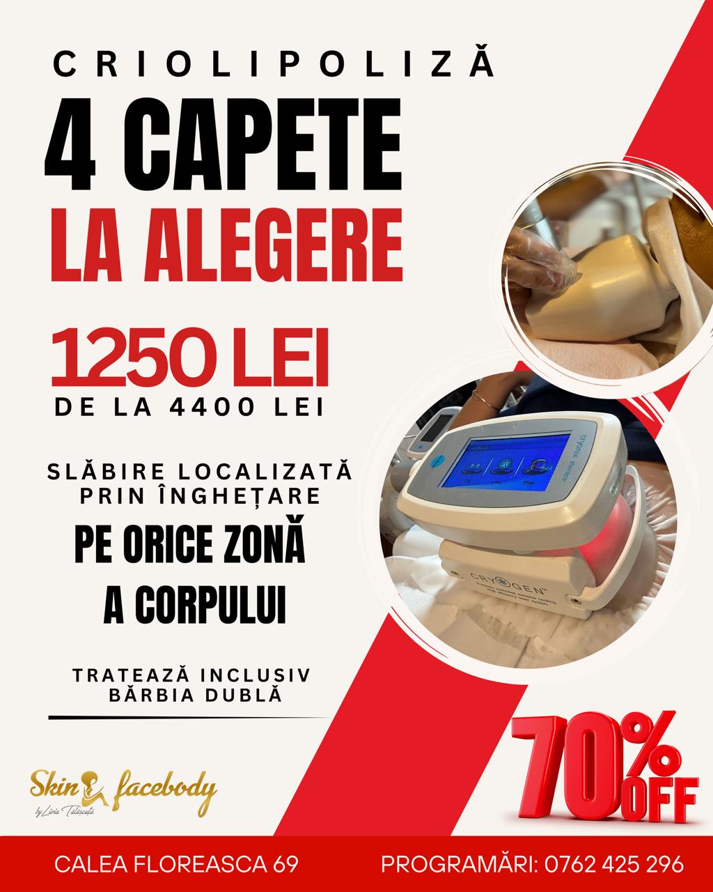 Black Friday — Criolipoliză · 4 capete la alegere
